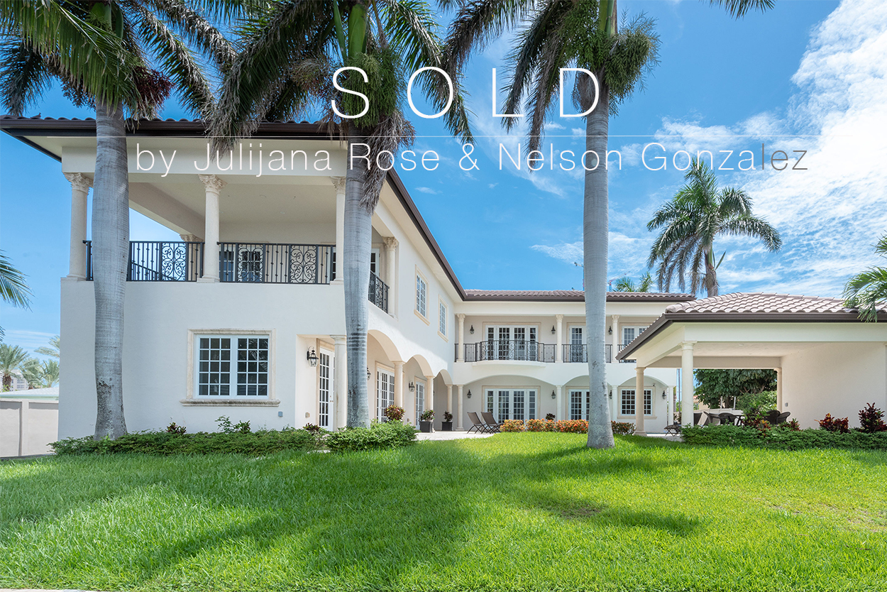 SOLD New Luxury Waterfront Home by Julijana Rose and Nelson Gonzalez