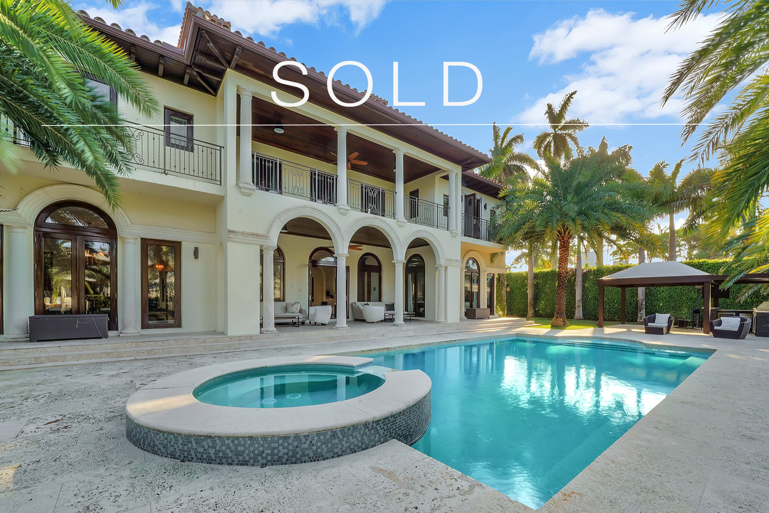 Sold estate on Sunset Islands for $20,400,000 by Miami top luxury broker, Nelson Gonzalez.