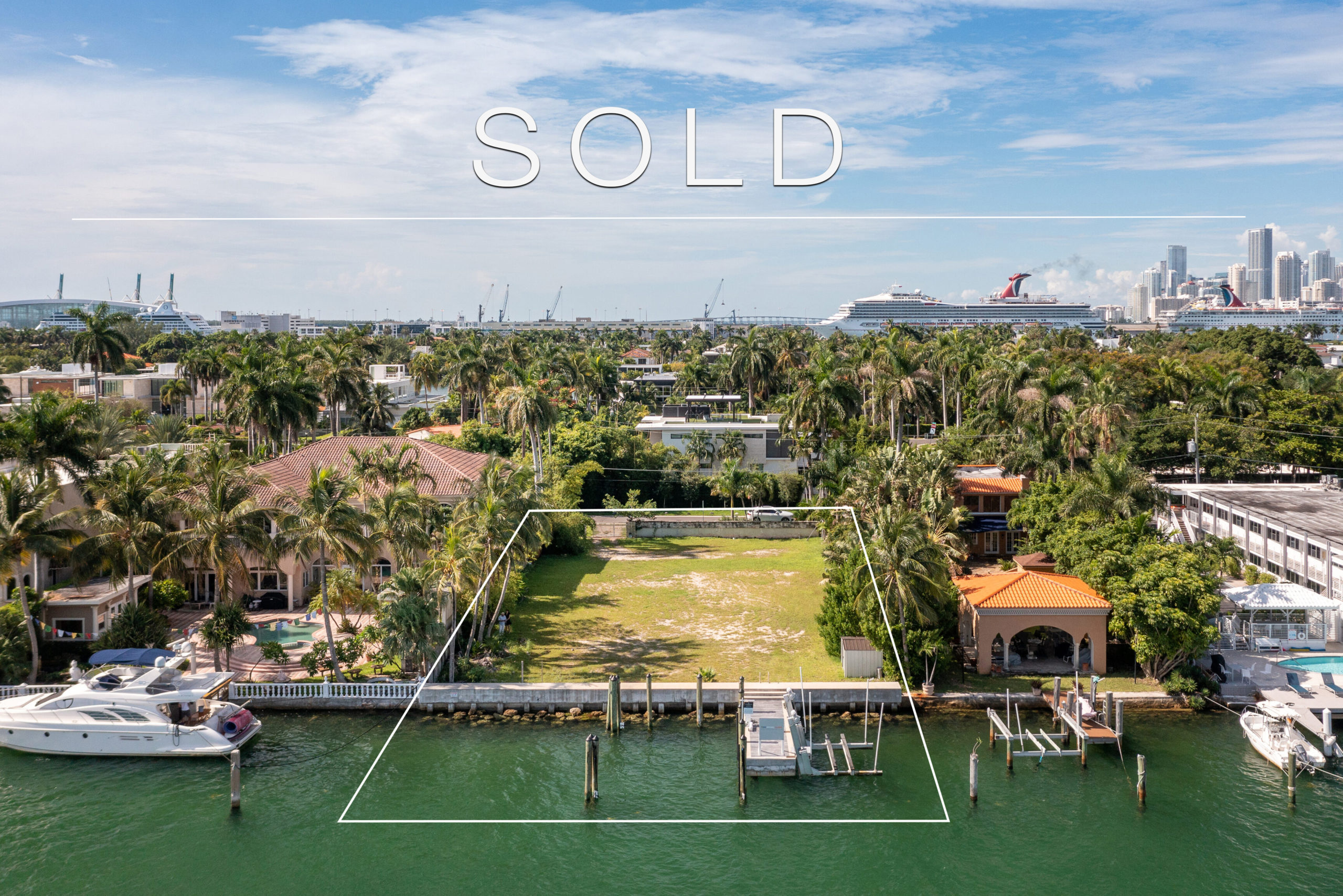 SOLD at $11,000,000 – Waterfront Lot on Hibiscus Island in Miami Beach
